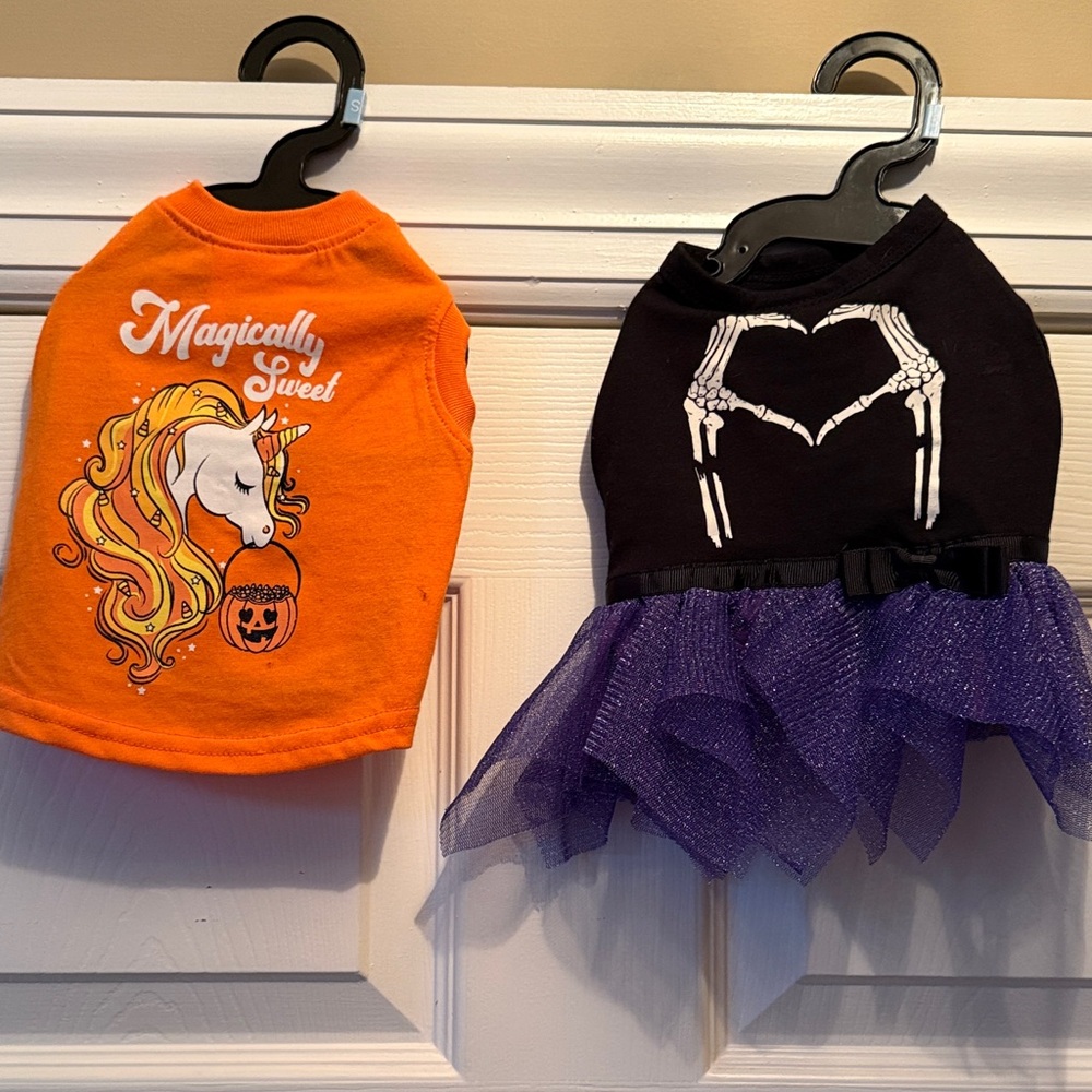 Enchanting Unicorn and Skeleton Costume Set for cats or dogs